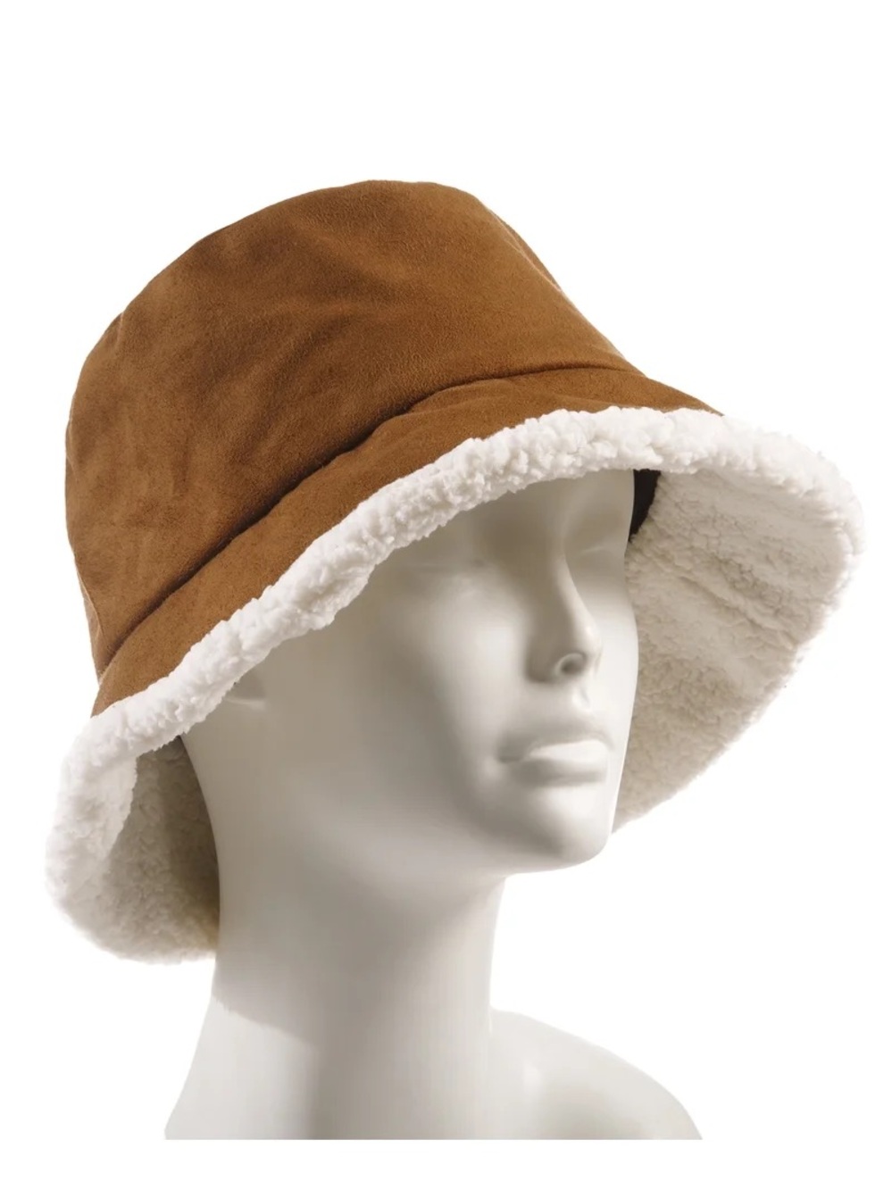 🤎 Isotoner SmartDri Microsuede/Sherpa Bucket Hat. S/M